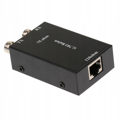 КОНВЕРТЕР КОАКСИАЛЬНЫЙ В ETHERNET, ЧЕРНЫЙ