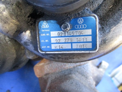 AUDI 80 B4 1.9 TDI TURBINA TURBO 028145704