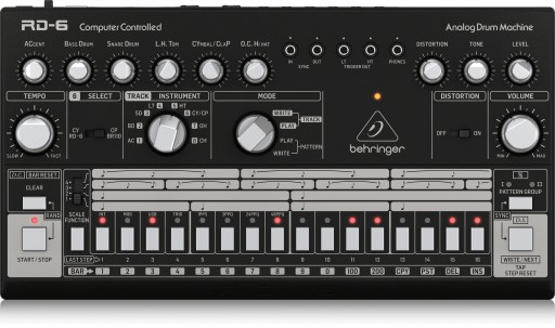 Драм-машина Behringer RD-6-BK - черная