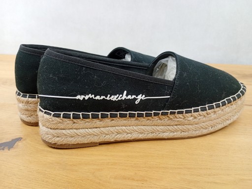 Armani Exchange Espadrilles, espadryle na platformie, rozmiar 39