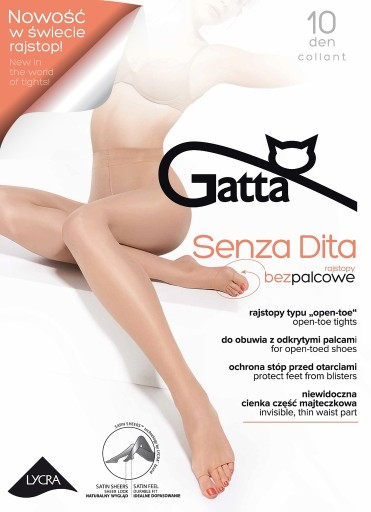 Колготки с открытым носком GATTA SENZA DITA 4-L daino