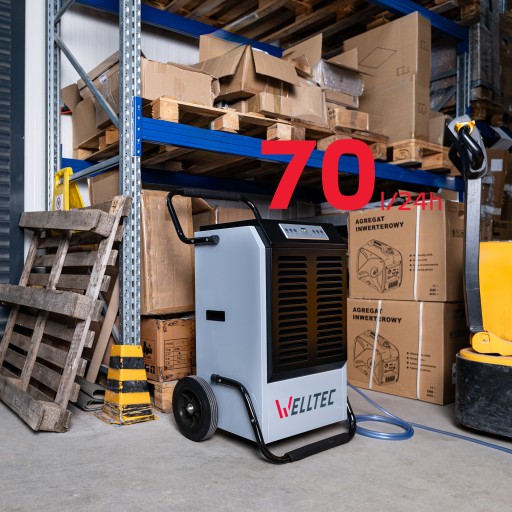ОСУШИТЕЛЬ ВОЗДУХА WELLTEC DHX70 площадью до 160 м2 | 70л/24ч | НАСОС | +ВЕНТИЛЯТОР
