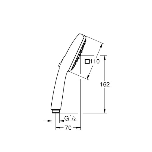 GROHE VITALIO COMFORT 110 РУЧКА ДЛЯ ДУША, 2 струи, ХРОМ