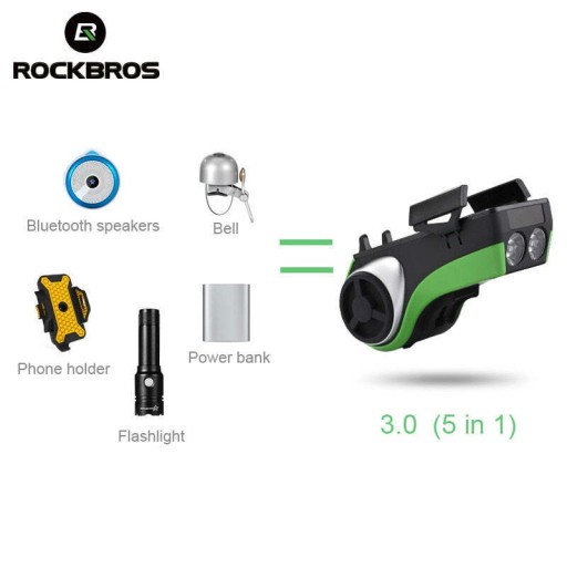 Uchwyt na Telefon ROCKBROS ZX006 Dzwonek Latarka