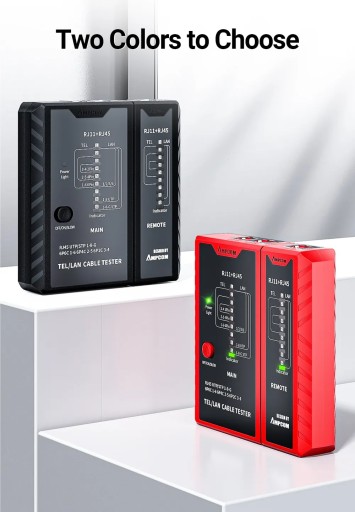 КАБЕЛЬНЫЙ ТЕСТЕР ТЕСТЕР СЕТЕВЫХ КАБЕЛЕЙ RJ45 И RJ11 UTP/STP AMPCOM