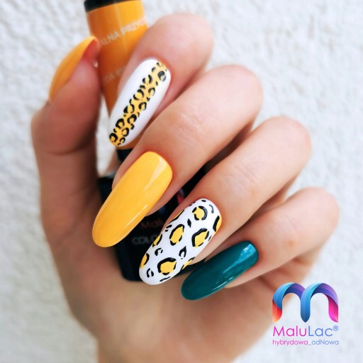 MaluLac Zestaw 5x lakier hybrydowy + 5x pilnik łódka 100/180 gratis