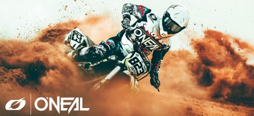 Czarne nałokietniki na motor cross ONEAL MX ATV