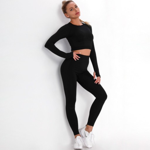 SPORTS SET топ бесшовные леггинсы для фитнеса S