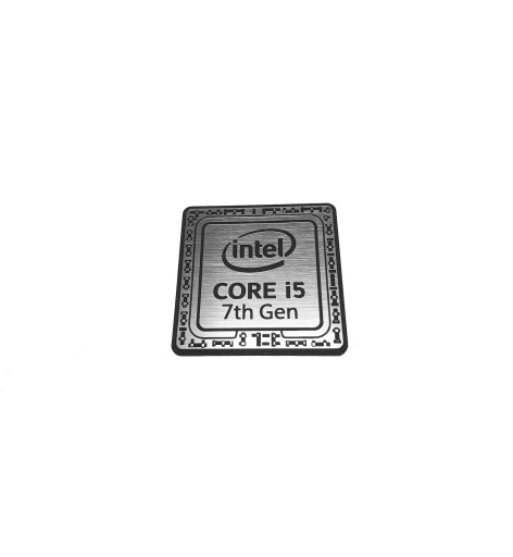 Эмблема Intel Core i5 7-го поколения, серебристая, 18x18 мм