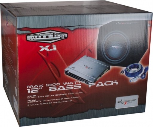 EXCALIBUR X1 САБВУФЕР X12.1BR + УСИЛИТЕЛЬ X600.2 + кабели, BASS PACK