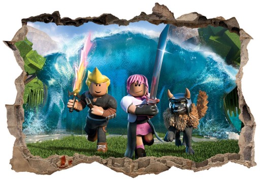 3D наклейки Roblox для детей 100х70