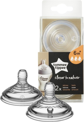Соска Tommee Tippee 6 месяцев+ с быстрым потоком