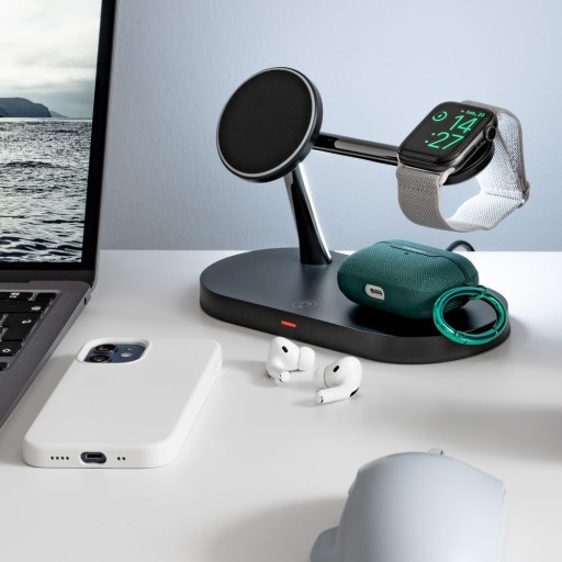Беспроводная зарядная станция 4 в 1 + USB для режима ожидания MagSafe