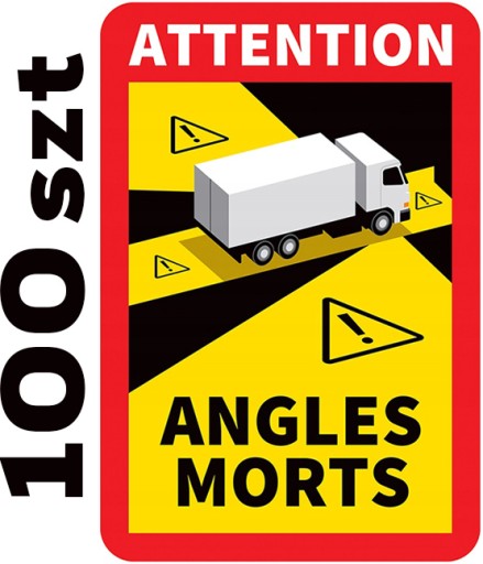 100 шт. Наклейки ANGLE MORTS France TIR