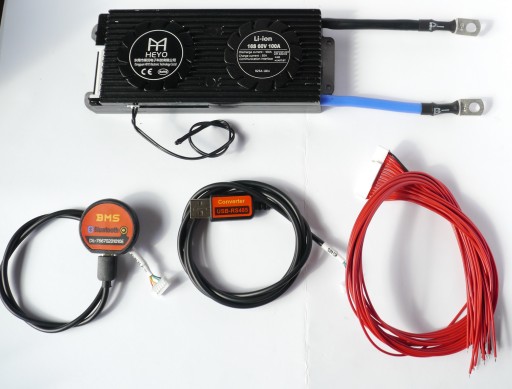 Балансир Smart BMS 16S 60 В 100 А, RS485, BT, 3,7 В