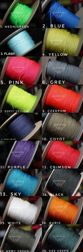 Paracord Minicord 1.4 mm Lina Ozdobna Cord 40 kg