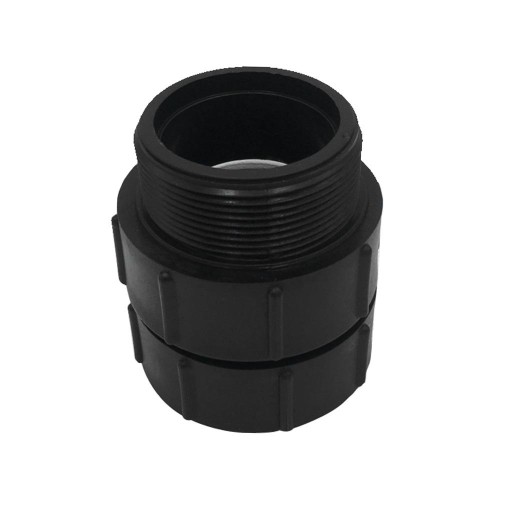 IBC S60*6 Резьбовой переходник с упором, черный,