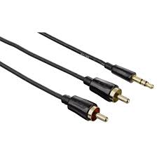 Hama 1,5 м 2 x RCA — аудиокабель 3,5 мм м/м 1,5 м