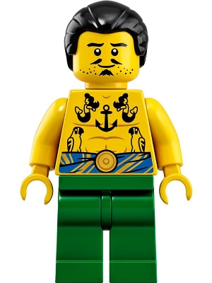 Фигурка пирата LEGO Tattooga idea072 NEW J212