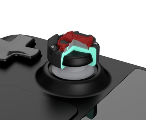 NAKŁADKI GUMKI SILIKONOWE SKULL 4-PACK DO STEAM DECK BIAŁO-CZERWONE - 4 szt