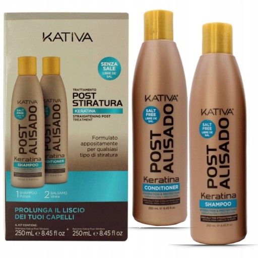 Kativa Post Alisado Keratin Набор для кератинового выпрямления волос