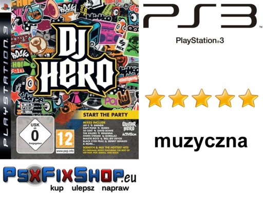 DJ HERO -set- ИГРА ДЛЯ PS3 PLAYSTATION 3 =PsxFixShop= GW!