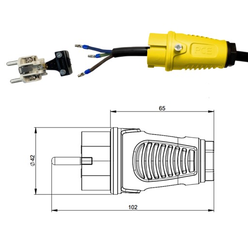 H07RN-F 3x1.5 ONPD удлиняющий шнур