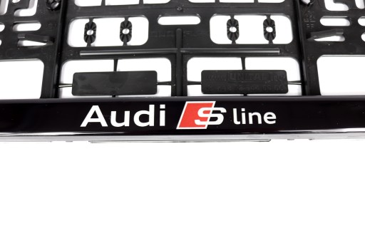 РАМКА НОМЕРНОГО ЗНАКА AUDI SLINE 3D 1 шт.