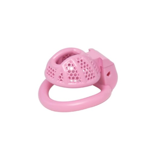 RÓŻOWY MINI PAS CNOTY KLATKA NA PENISA CHASTITY