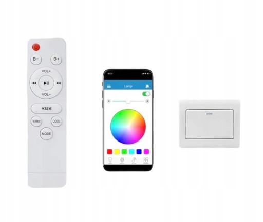 СВЕТОДИОДНАЯ ЛАМПА RGB С ДИНАМИКОМ BLUETOOTH 60 Вт + ПУЛЬТ ДИСТАНЦИОННОГО УПРАВЛЕНИЯ + ПРИЛОЖЕНИЕ