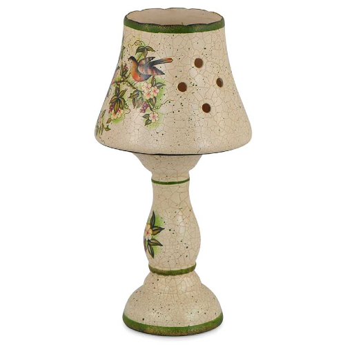 Świecznik ceramiczny lampka ptaszki