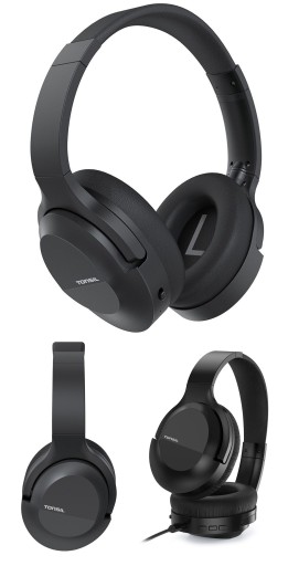 TONSIL R55BT Bluetooth-накладные беспроводные наушники TWS ANC PRO, черные