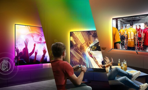 OUTLET RGB Ambilight Светодиодная лента для телевизора 3,8 м 55–65 дюймов HDMI