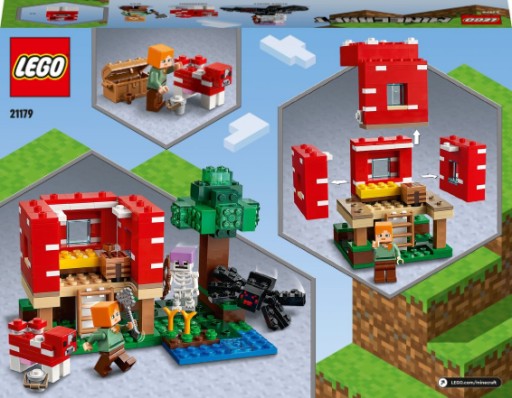 LEGO MINECRAFT 21179 ДОМ-ГРИБ MINECRAFT
