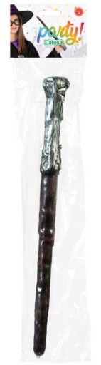 RÓŻDŻKA 36cm ŚWIECĄCA + OKULARY ZE SZKŁEM STRÓJ CZARODZIEJ MAG GANDALF