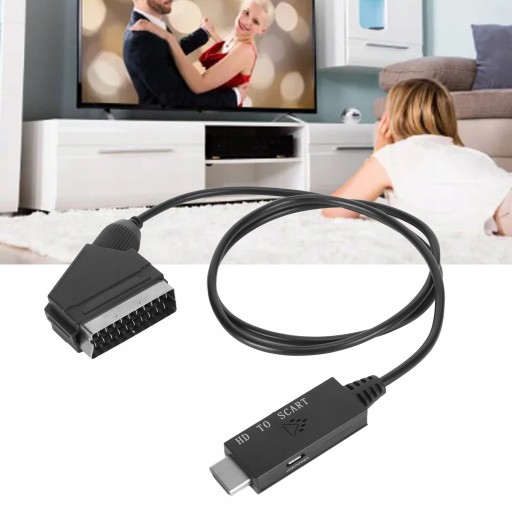 КАБЕЛЬ-ПРЕОБРАЗОВАТЕЛЬ HDMI В SCART ДЛЯ ПРЕОБРАЗОВАНИЯ СИГНАЛА