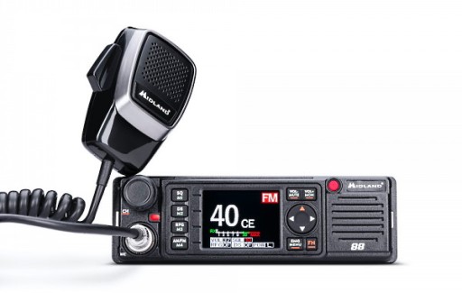Радиостанция Midland 88 Multi CB AM/FM с креплением на окно — 12 В/24 В
