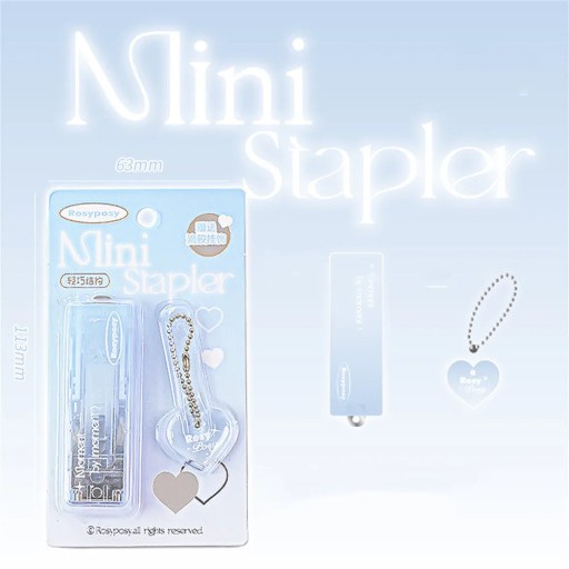 Easy To Use Folding Stapler Simple Cute School Supplies Small Size Convenie