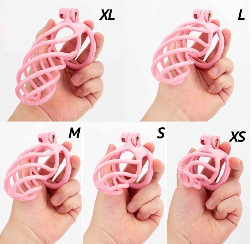 Легкая розовая поясная клетка целомудрия для пениса Chastity Cage