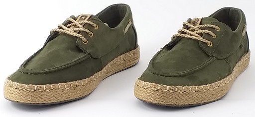 BIG STAR 055 ESPADRYLE MOKASYNY MĘSKIE ZAMSZOWE OBUWIE WIĄZANE KHAKI 41