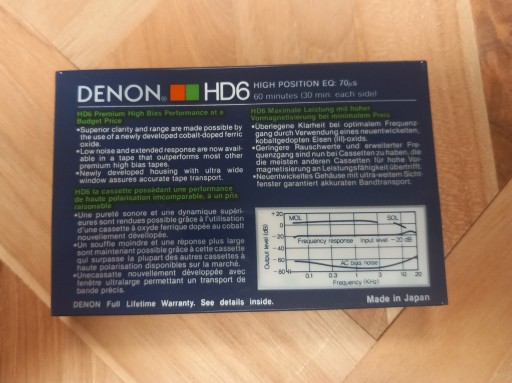DENON HD 6 60 Кассета
