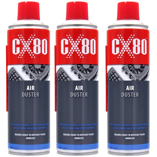 CX80 СЖАТЫЙ ВОЗДУХ ДЛЯ ОЧИСТКИ 3 x 500 МЛ