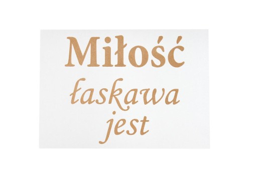 Tabliczki hymn o miłości 30x42 ślub wesele