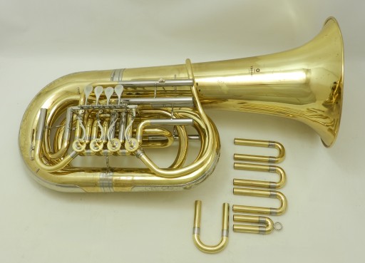 Yamaha YBB-641 Bb Туба отремонтированный футляр + мундштук DR24-133