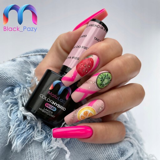 Zestaw neon do OMBRE MaluLac 3x lakier hybrydowy