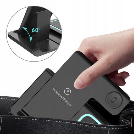 Подставка для беспроводного зарядного устройства 3in1 Qi Fast Charger
