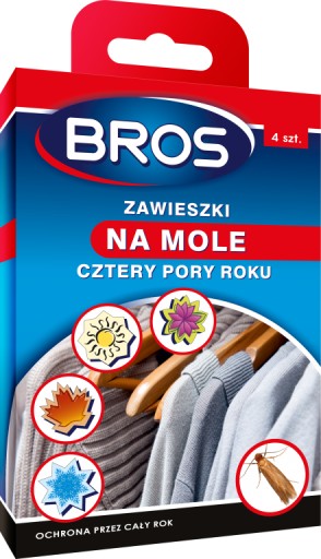 Bros - мотыльки 4 сезона: эффективная защита одежды 4 штук