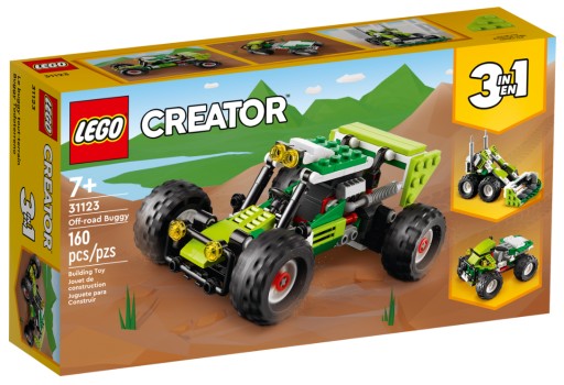 LEGO Creator 31123 Внедорожный вездеход Квадратный экскаватор 3 в 1
