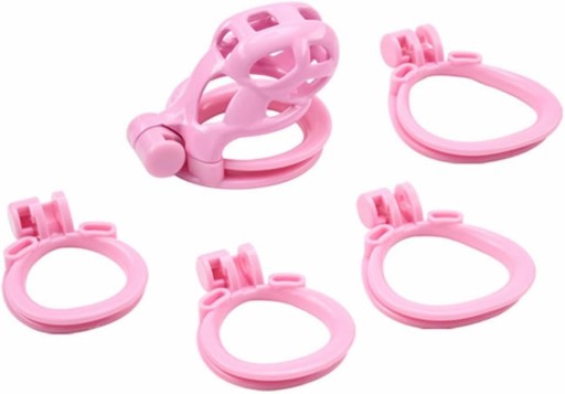 МАЛЕНЬКИЙ ЛЕГКИЙ ПОЯС ЦЕЛОМУДРИЯ COBRA S PINK CHASTITY PENIS CAGE