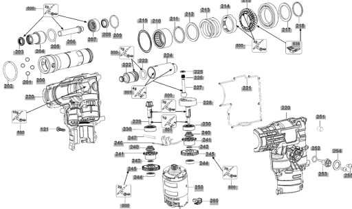 DeWalt 492822-00 ЦИЛИНДР/ПОРШЕНЬ ДЛЯ DCH253